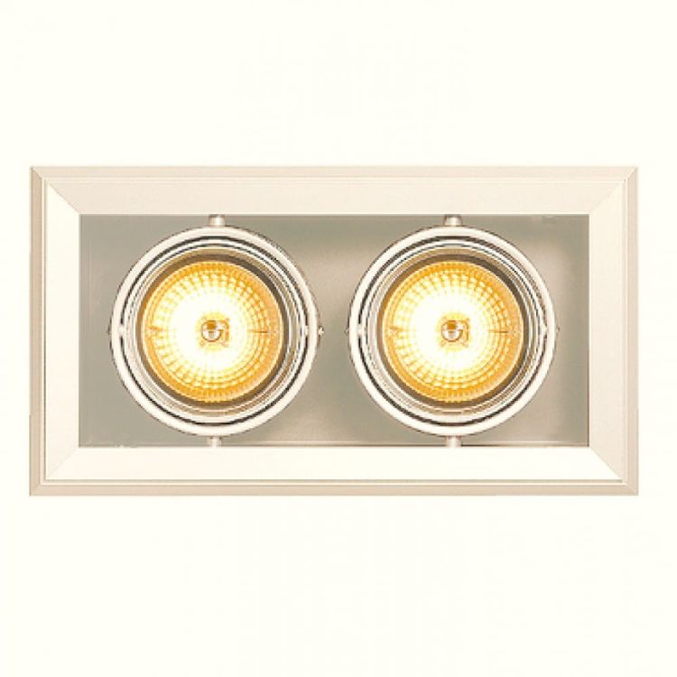 AIXLIGHT MOD 2 QRB111 wpuszczana kremowo - biała 12V G53 2x50W