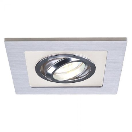 Przejdź do produktu NICELIGHT I wpuszczana aluminium szczotkowane/szkło satynowe 12V GU5,3 50W