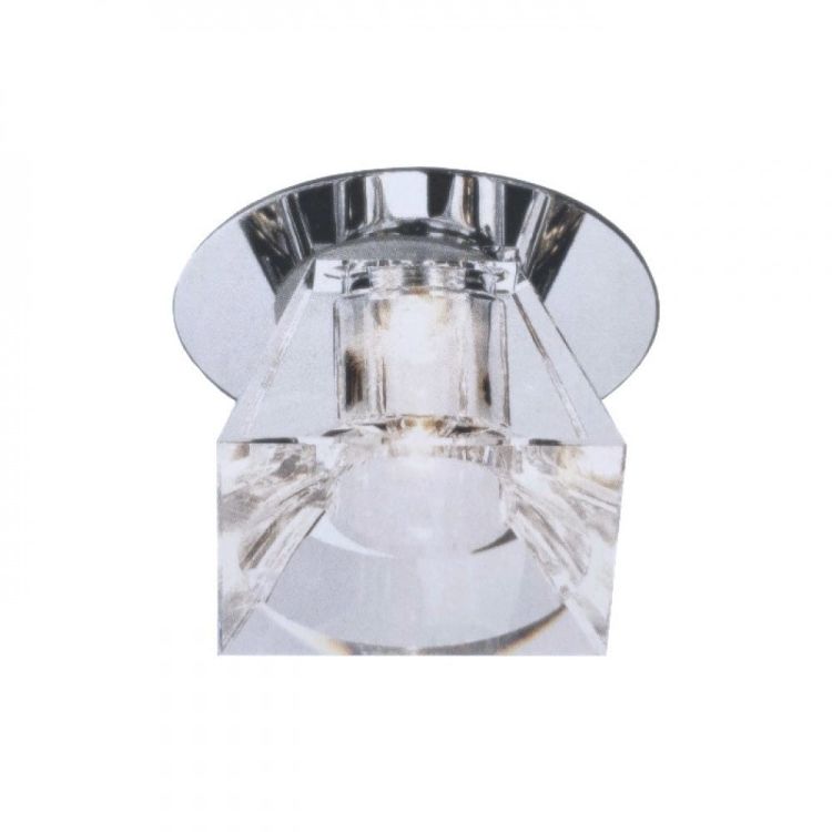 CRYSTAL LED III wpuszczana szkło przezroczyste/chrom 350mA LED 1W 120° 4000K