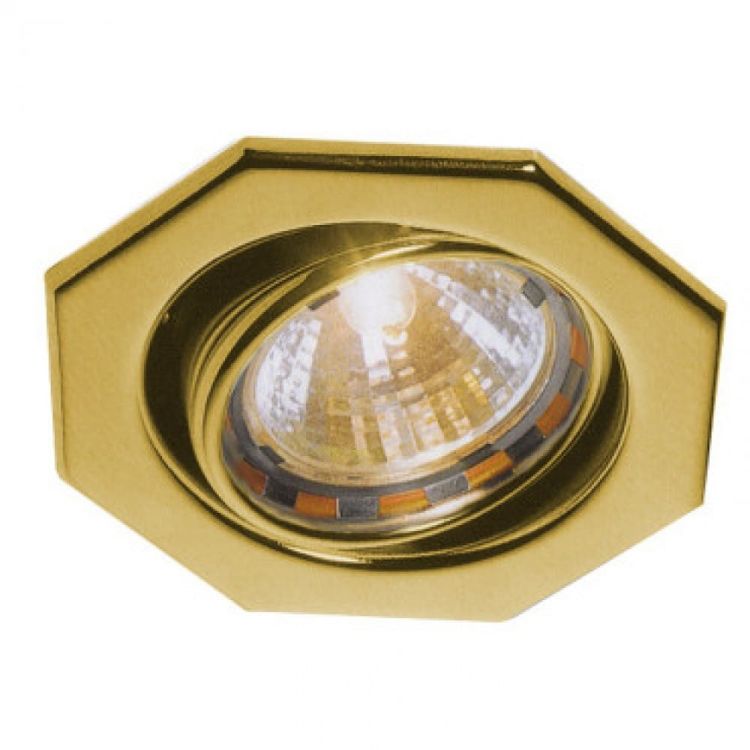 OKTO TURNO wpuszczana złota 12V GU5,3 50W