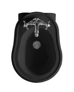 RETRO bidet wiszący 38x52cm, czarny mat