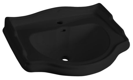 Przejdź do produktu RETRO umywalka ceramiczna 69x52cm, czarny mat