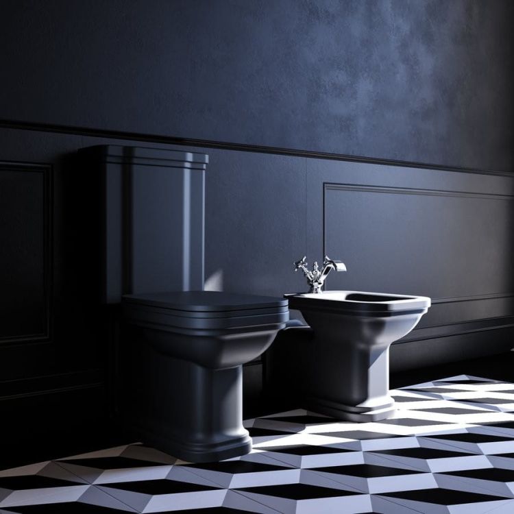 WALDORF bidet 37x65cm, czarny mat