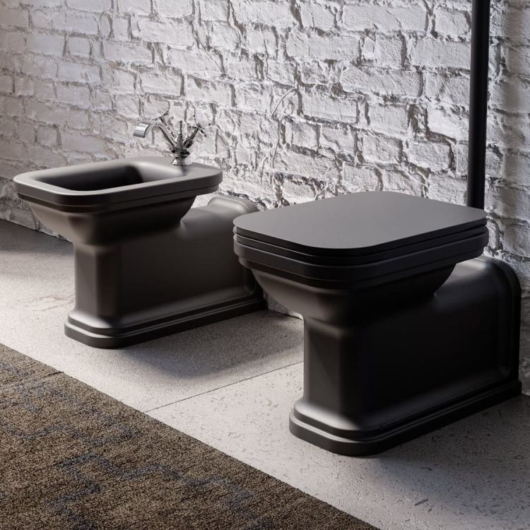 WALDORF bidet 37x65cm, czarny mat