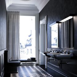 WALDORF bidet 37x65cm, czarny mat