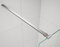 ESCA CHROME jednoczęściowa kabina przysznicowa Walk-In, szkło czyste, 1100 mm