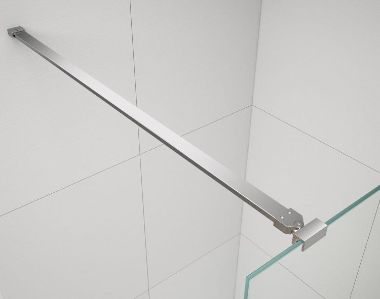 ESCA CHROME jednoczęściowa kabina przysznicowa Walk-In, szkło czyste, 1200 mm
