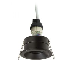 BELLA GU10 wpuszczana czarna 230V LED GU10 15W IP65