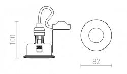 EQUA   chrom 230V GU10 35W IP54