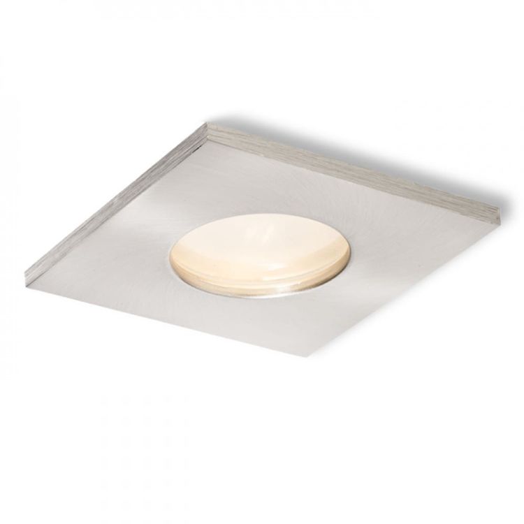 SPLASH SQ wpuszczana  nikiel mat 230V GU10 50W IP65