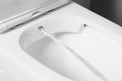 PACO CLEANWASH kompakt WC ze zintegrowaną baterią i prysznicem bidetowym, odpływ poziomy/pionowy, biały