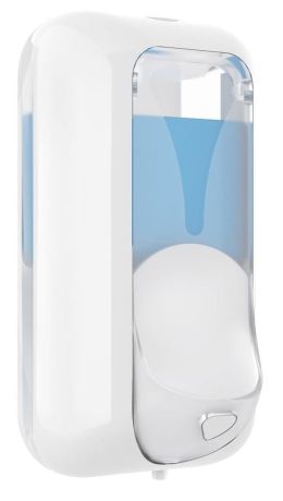 Przejdź do produktu PLUS dozownik mydła płynnego 550ml, biały/transparent