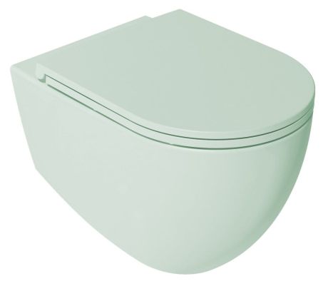 Przejdź do produktu INFINITY miska WC wisząca, Rimless, 36,5x53cm, mint