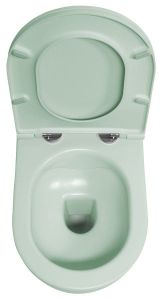 INFINITY miska WC wisząca, Rimless, 36,5x53cm, mint