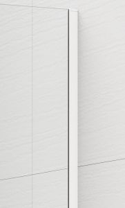 ESCA WHITE MATT jednoczęściowa kabina przysznicowa Walk-In, montaż przy ścianie, szkło czyste, 900 mm