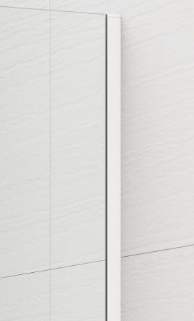 Przejdź do produktu ESCA WHITE MATT jednoczęściowa kabina przysznicowa Walk-In, montaż przy ścianie, szkło mleczne, 1000 mm