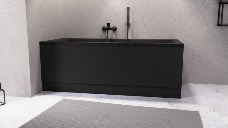 PLAIN obudowa czołowa 160x59cm, czarny mat, lewy