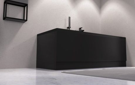 Przejdź do produktu PLAIN obudowa czołowa 160x59cm, czarny mat, prawy