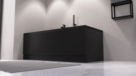 Przejdź do produktu PLAIN obudowa czołowa 150x59cm, czarny mat, lewy