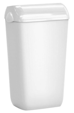 Przejdź do produktu COLORED ścienny kosz na śmieci z pokrywą, 23l, ABS, biały