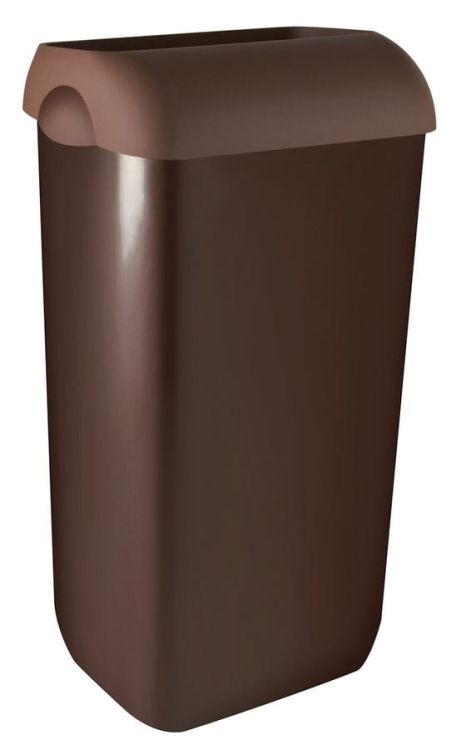 COLORED kosz na śmieci wiszący 23l, ABS, brąz