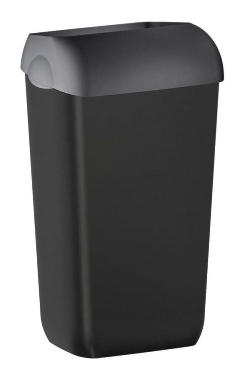 COLORED kosz na śmieci wiszący 23l, ABS, czarny mat