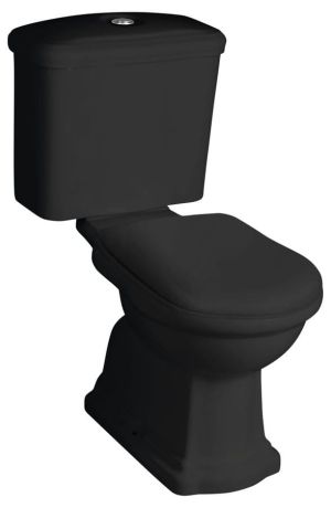 Przejdź do produktu RETRO kompakt WC, odpływ poziomy, czarny-chrom