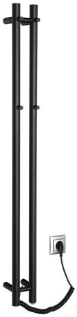Przejdź do produktu PAPINADO elektryczna suszarka na ręczniki, 109x1200mm, 40W, czarny mat