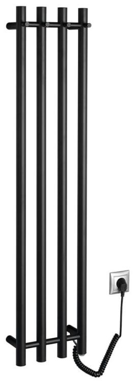 PAPINADO elektryczna suszarka na ręczniki, 263x1200mm, 85W, czarny mat
