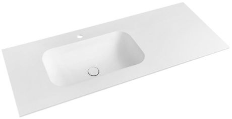 Przejdź do produktu TREOS umywalka 96,6x51,3 cm (75+20), Rockstone, lewy, biały mat