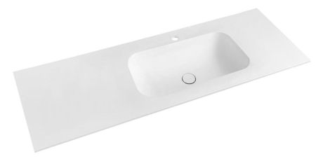 Przejdź do produktu TREOS umywalka 131,6x51,3 cm (20+110), Rockstone, prawy, biały mat