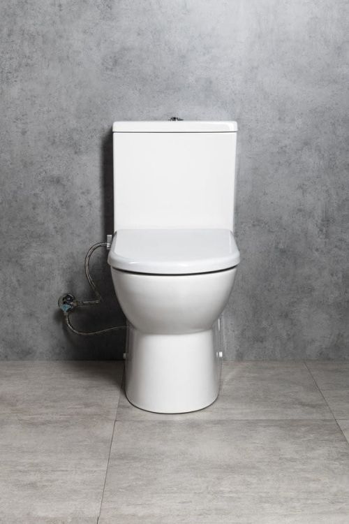 JALTA WC kombi, Rimless, s elektronickým bidetem CLEAN STAR, spodní/zadní odpad, bílá