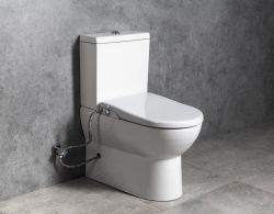 JALTA WC kombi, Rimless, s elektronickým bidetem CLEAN STAR, spodní/zadní odpad, bílá