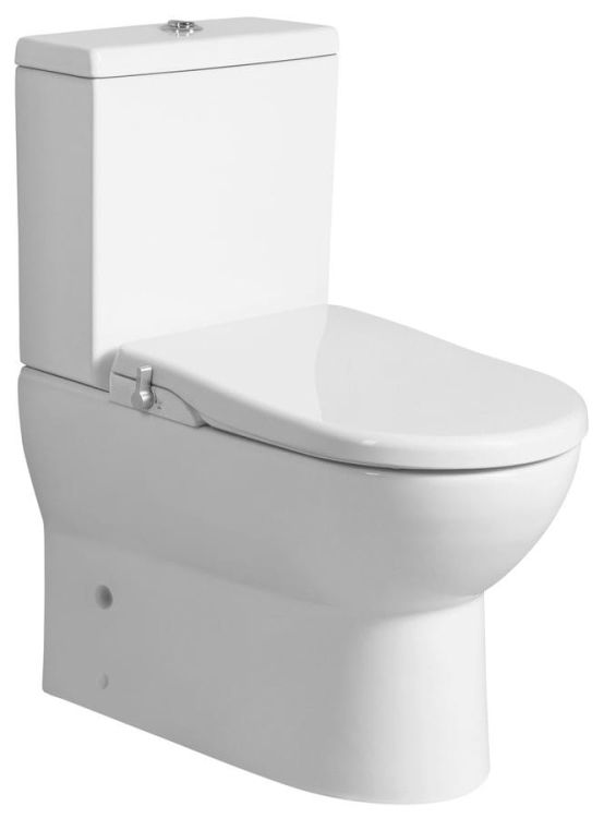 JALTA WC kombi, Rimless, s elektronickým bidetem CLEAN STAR, spodní/zadní odpad, bílá