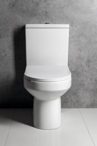 VERMET kompakt WC, odpływ pionowy/poziomy, biały