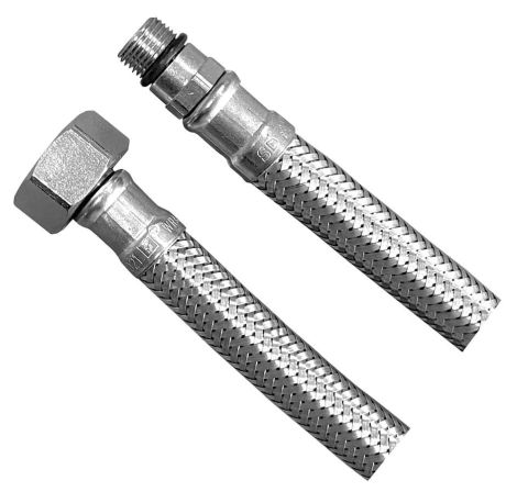 Przejdź do produktu Wąż przyłączeniowy nierdzewny M12x1/2", średnica 80cm, 12mm