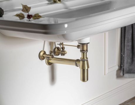 Przejdź do produktu RETRO syfon umywalkowy 5/4", odpływ 32mm, ciemny brąz