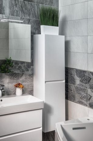 Przejdź do produktu FILENA szafka wysoka 35x140x30cm, biały mat