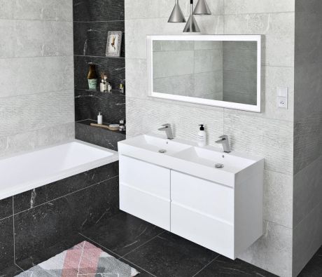 Przejdź do produktu FILENA szafka umywalkowa 118x51,5x43cm, biały mat