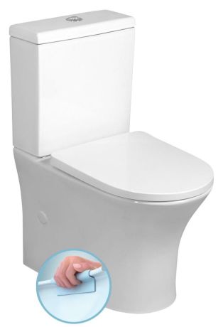 Przejdź do produktu LEON RIMLESS komplakt WC, odpływ poziomy/pionowy, biały