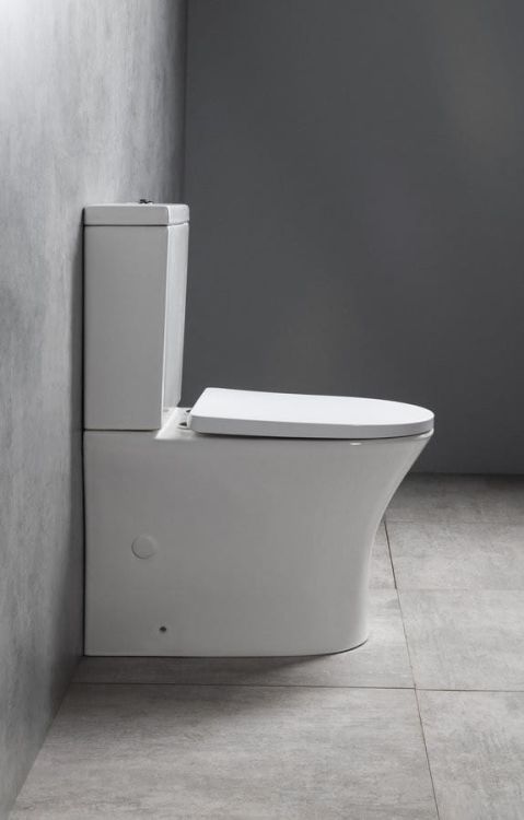 DARIO RIMLESS komplakt WC, odpływ poziomy/pionowy, biały