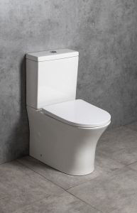 DARIO RIMLESS komplakt WC, odpływ poziomy/pionowy, biały