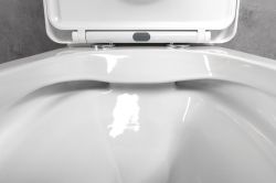 DARIO RIMLESS komplakt WC, odpływ poziomy/pionowy, biały