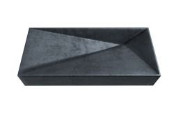 Betonowa umywalka nablatowa 100x45 cm Durabad Q100 beton antracyt