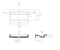 Betonowa umywalka 64x36 cm Durabad Q70