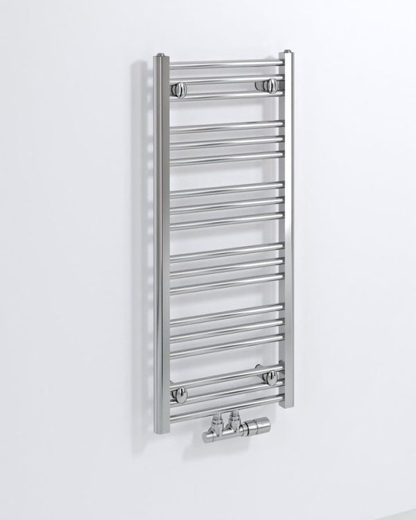 ALBRECHT grzejnik 400x930mm, podłączenie środkowe, chrom