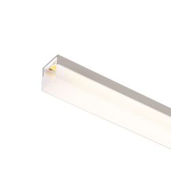 LED PROFILE H natynkowy 1m biała akryl mat /aluminium