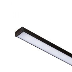 LED PROFILE G natynkowy 1m czarna akryl mat /aluminium