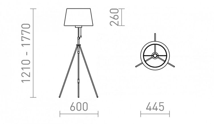 LUTON/RIDICK podłogowa błyszcząca czarna folia złota/czarna/metal 230V LED E27 15W