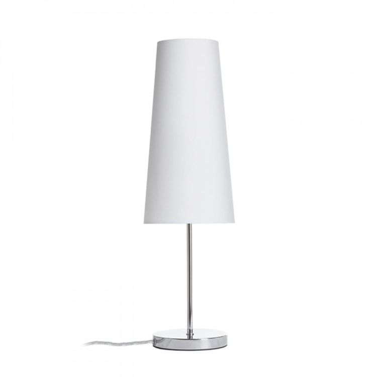 NYC/CONNY 15/30 stołowa  Polycotton biała/chrom 230V LED E27 11W
